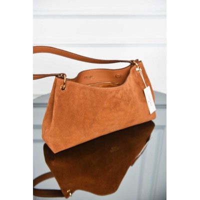Prada Etude Large Suede Shoulder Bag