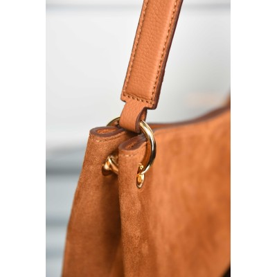 Prada Etude Large Suede Shoulder Bag