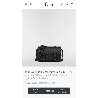 Dior Daily Flap Messenger Bag Mini