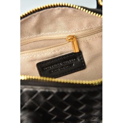 Bottega Veneta Boston Woven Leather Bag