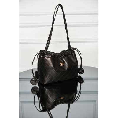 Chanel Leather Strap Clutch