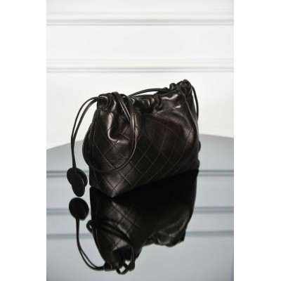 Chanel Leather Strap Clutch