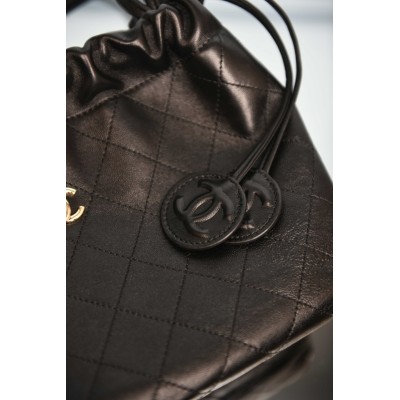 Chanel Leather Strap Clutch