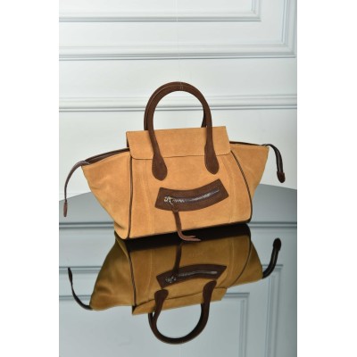 Celine Small New Luggage in Suede