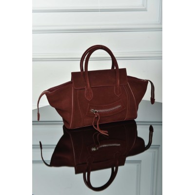 Celine Small New Luggage in Suede