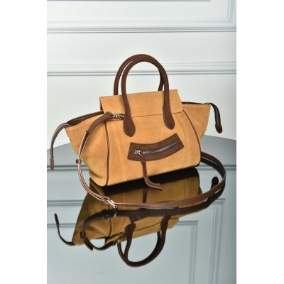 Celine Small New Luggage in Suede