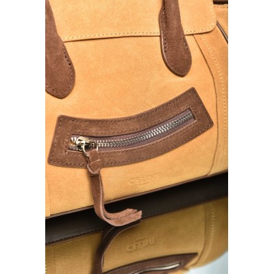 Celine Small New Luggage in Suede