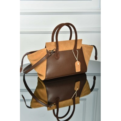Celine Small New Luggage in Suede