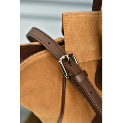 Celine Small New Luggage in Suede
