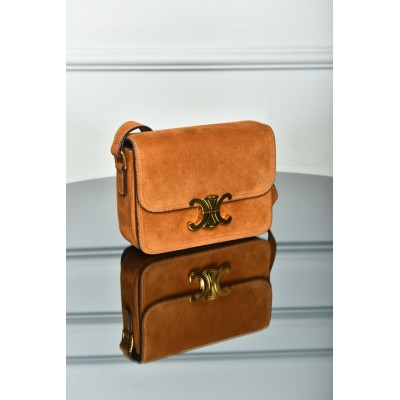 Celine Teen Triomphe Mini Bag in Nubuck Calfskin