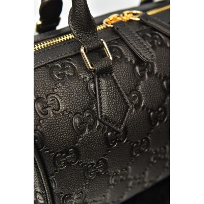 Gucci GG Emblem Medium Boston Bag