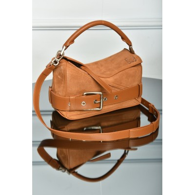 Balenciaga Small Puzzle Biker Bag in Suede