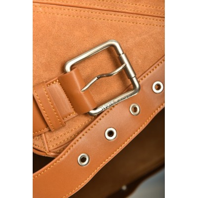 Balenciaga Small Puzzle Biker Bag in Suede