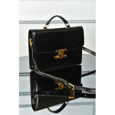 Celine Small Cartable Triomphe in Shiny Calfskin