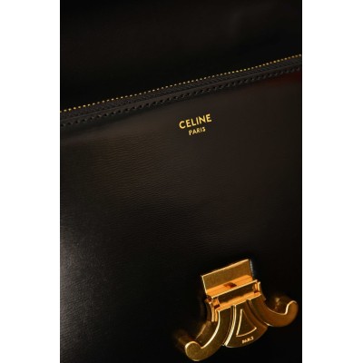 Celine Small Cartable Triomphe in Shiny Calfskin
