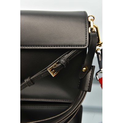 Prada Soft Sound Small Leather Shoulder Bag with Charms