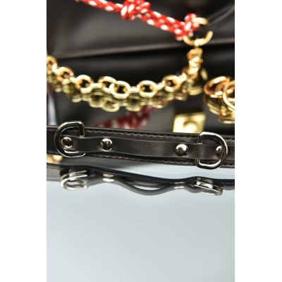 Prada Soft Sound Small Leather Shoulder Bag with Charms