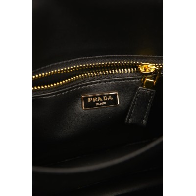 Prada Soft Sound Small Leather Shoulder Bag with Charms