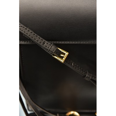 Prada Soft Sound Large Leather Shoulder Bag with Charms