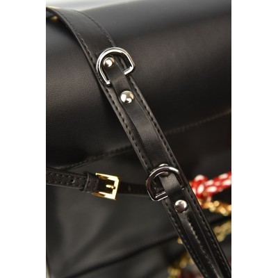 Prada Soft Sound Large Leather Shoulder Bag with Charms