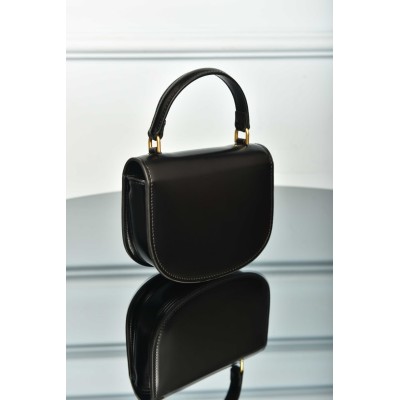 Celine Mini Besace Clea in Shiny Calfskin