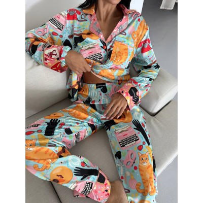 Luxury Pajamas Set with Hair clip