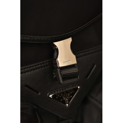 Prada Re-Nylon and Leather Shoulder Bag