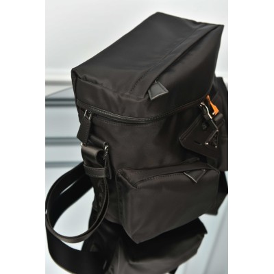 Prada Re-Nylon and Leather Shoulder Bag