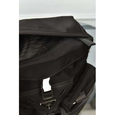 Prada Re-Nylon and Leather Shoulder Bag