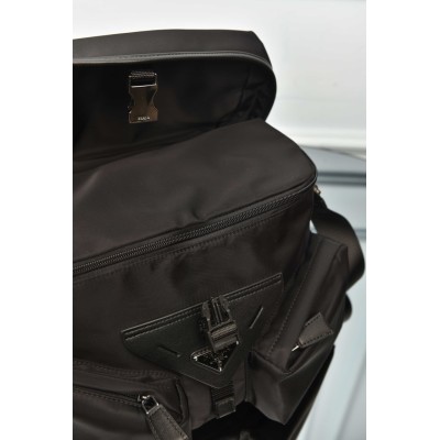 Prada Re-Nylon and Leather Shoulder Bag