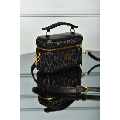 Miu Miu Matelasse Leather Shoulder Bag