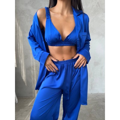 Luxury Pajamas Set with Bra/Hair clip