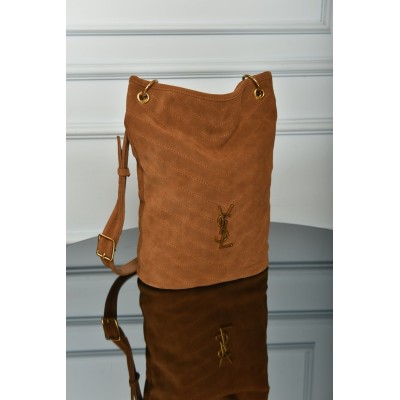 Saint Laurent Niki Supple Bucket in Suede