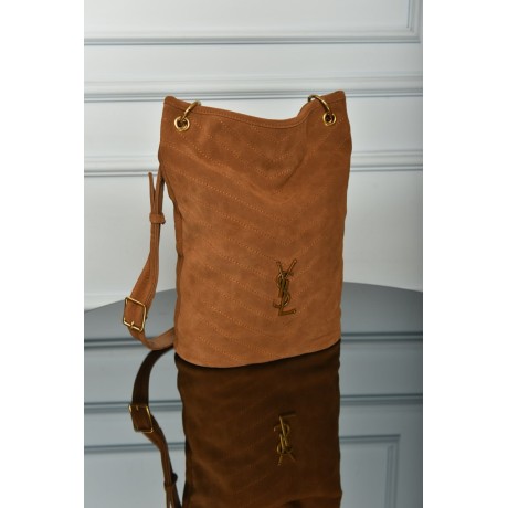 Saint Laurent Niki Supple Bucket in Suede