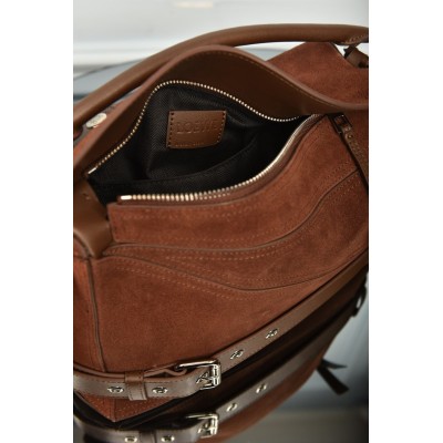 Balenciaga Large Puzzle Biker Bag in Suede