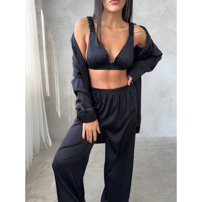 Lüks Pijama Takımı Sütyen/Toka