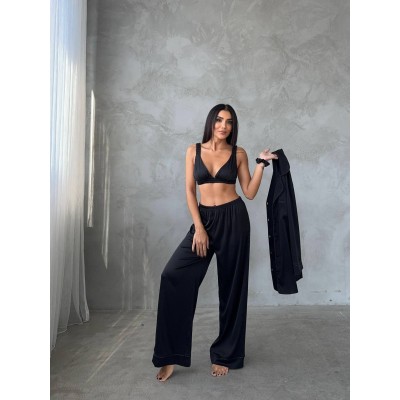 Luxury Pajamas Set with Bra/Hair clip