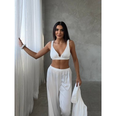 Luxury Pajamas Set with Bra/Hair clip