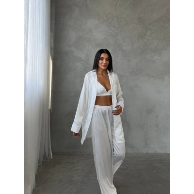Luxury Pajamas Set with Bra/Hair clip