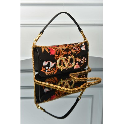 Valentino Garavani Loco Bag with Floral Embroidered