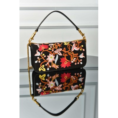 Valentino Garavani Loco Bag with Floral Embroidered