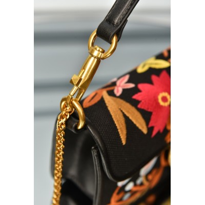Valentino Garavani Loco Bag with Floral Embroidered