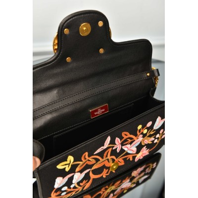 Valentino Garavani Loco Bag with Floral Embroidered
