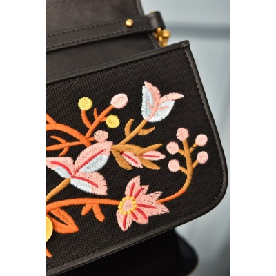 Valentino Garavani Loco Bag with Floral Embroidered