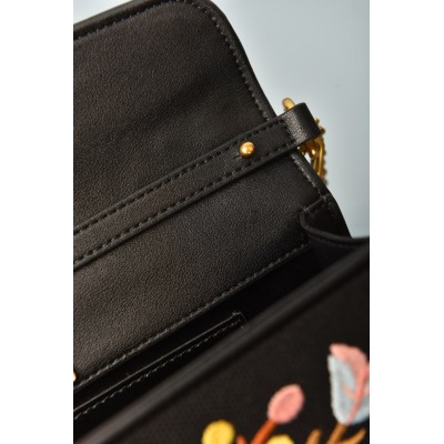 Valentino Garavani Loco Bag with Floral Embroidered