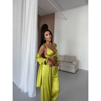 Luxury Pajamas Set with Bra/Hair clip