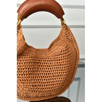 Chloe Summer Banana Hobo Bag in Raffia