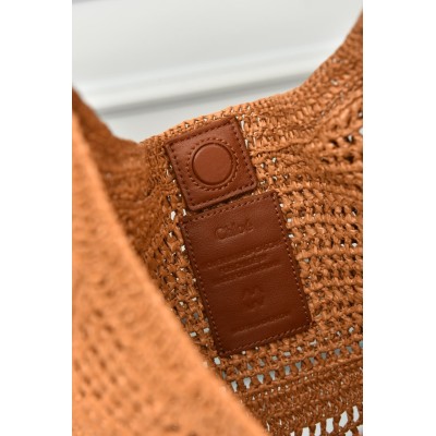 Chloe Summer Banana Hobo Bag in Raffia