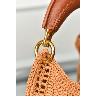 Chloe Summer Banana Hobo Bag in Raffia