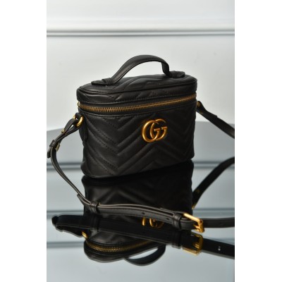 Gucci GG Marmont Leather Vanity Bag